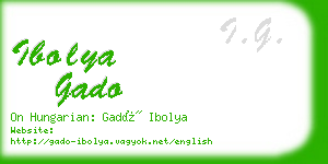 ibolya gado business card